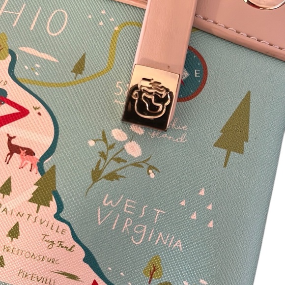 Spartina 449 Women's Leather Kentucky Crossbody Handbag - Picture 8 of 9